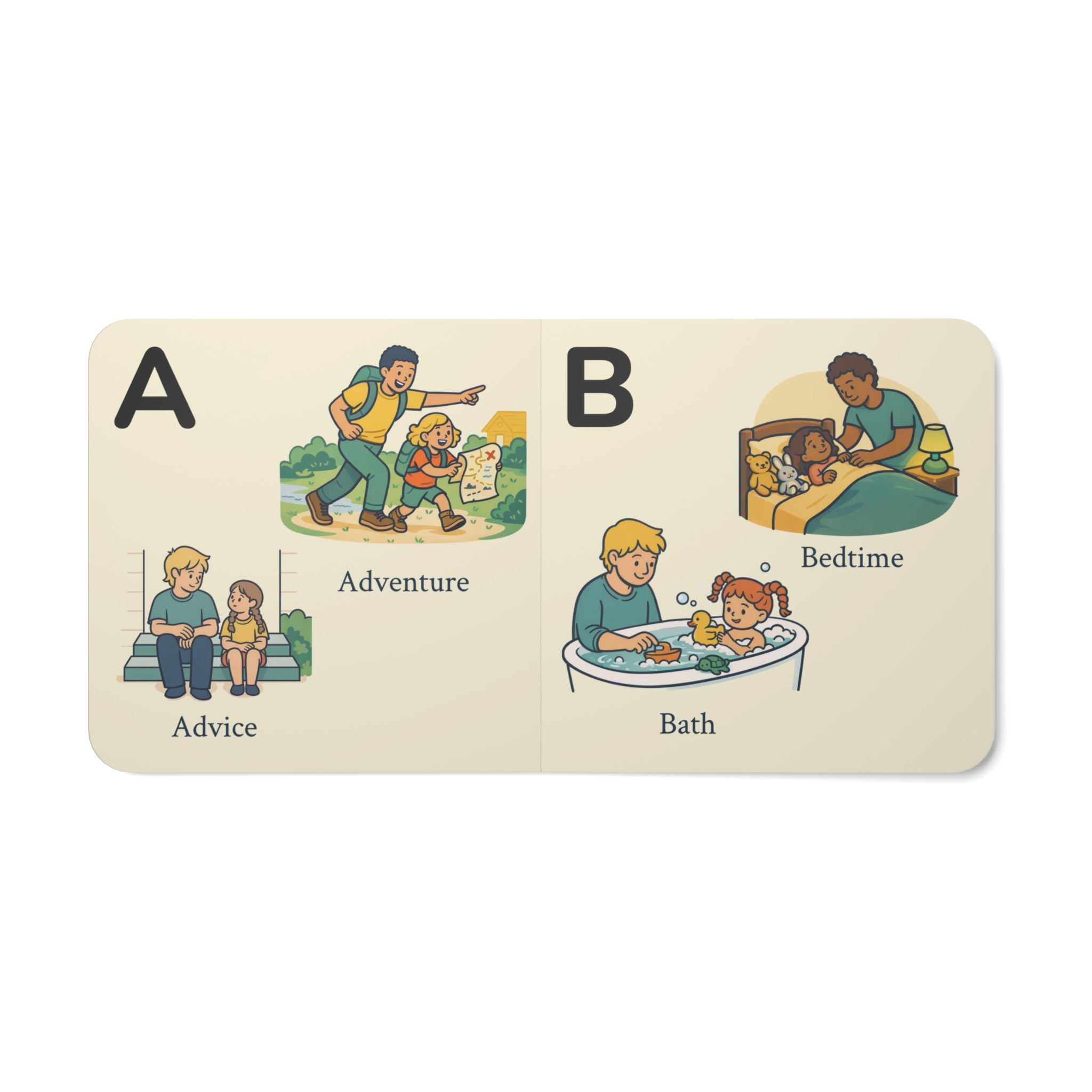 My Daddy & Me ABCs board book — themed alphabet for first-time dads and their little ones