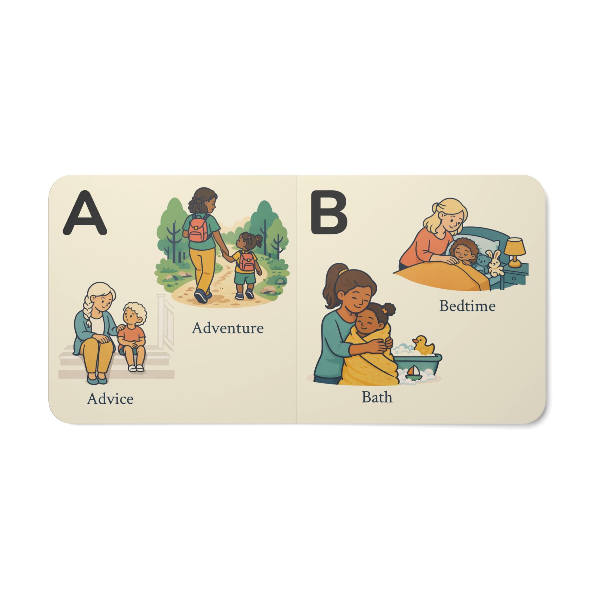 My Mommy & Me ABCs board book — themed alphabet for first-time moms and their little ones