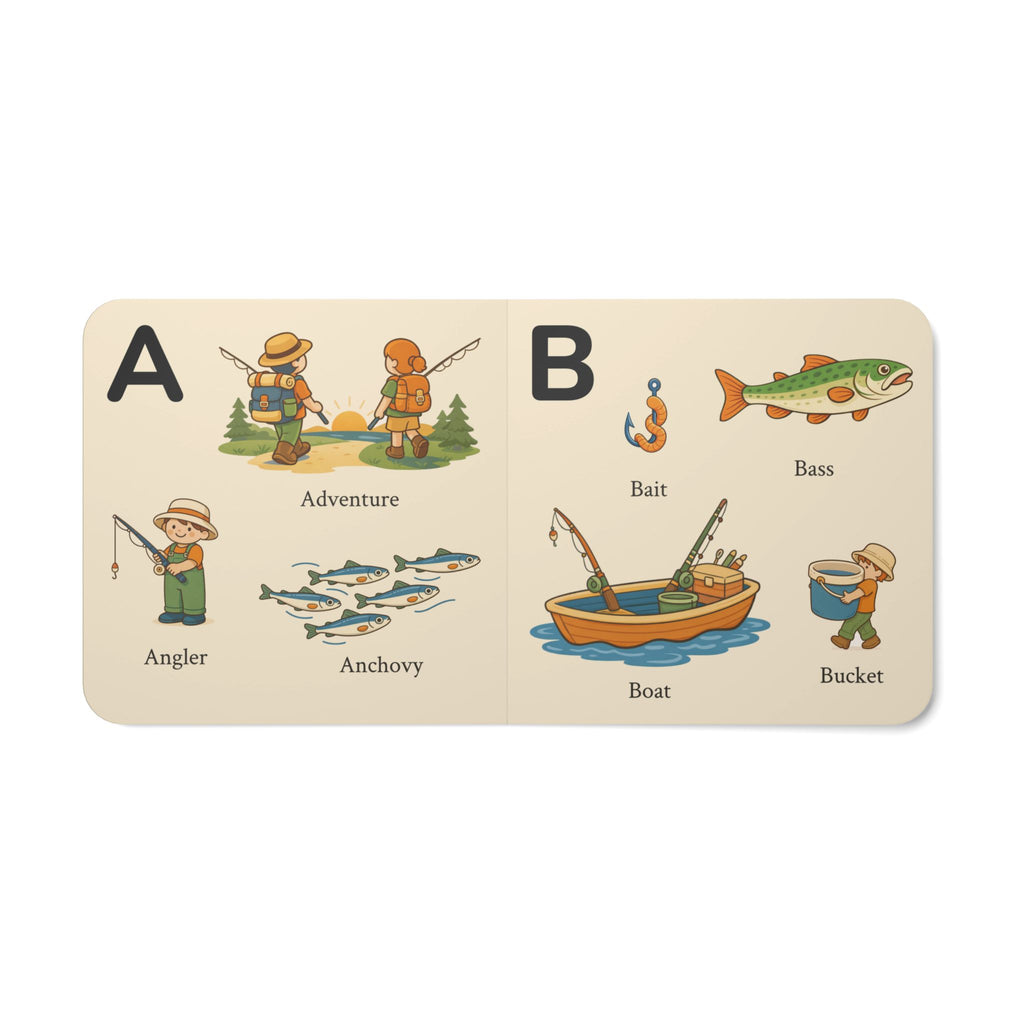 My Fishing ABCs board book — themed alphabet for fishing families