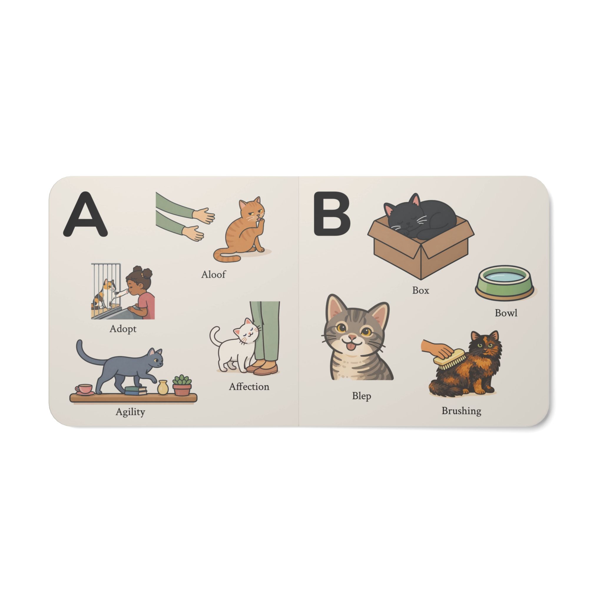 My Cat Lover ABCs board book — kitten-themed alphabet for cat-loving families