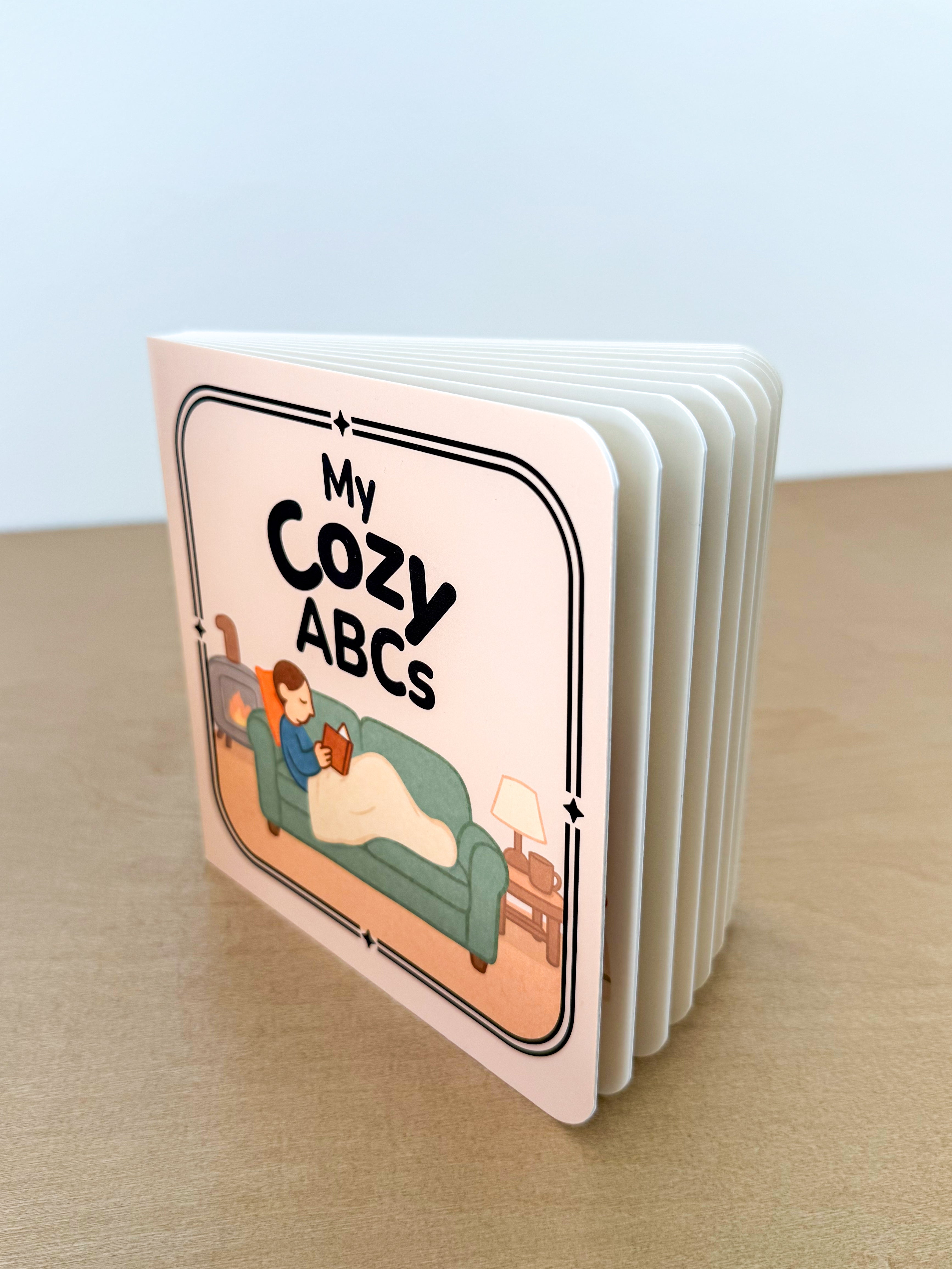 My Cozy ABCs board book — themed alphabet for babies and toddlers