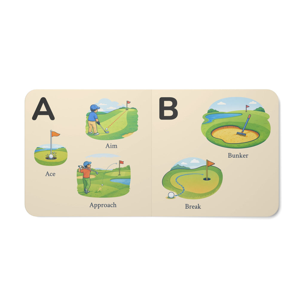 My Golf ABCs board book — themed alphabet for golf-loving families