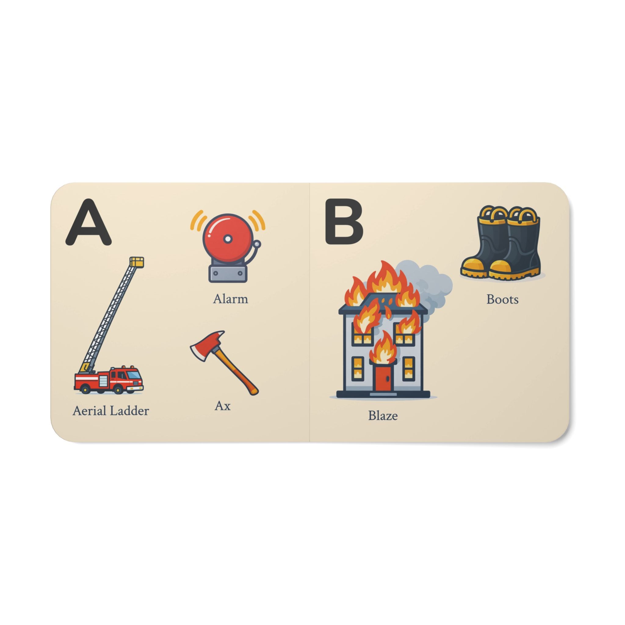My Firefighter ABCs board book — themed alphabet for firefighter families