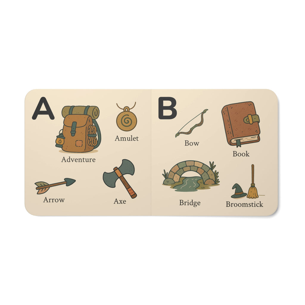 My Fantasy ABCs board book — themed alphabet for fantasy-loving families