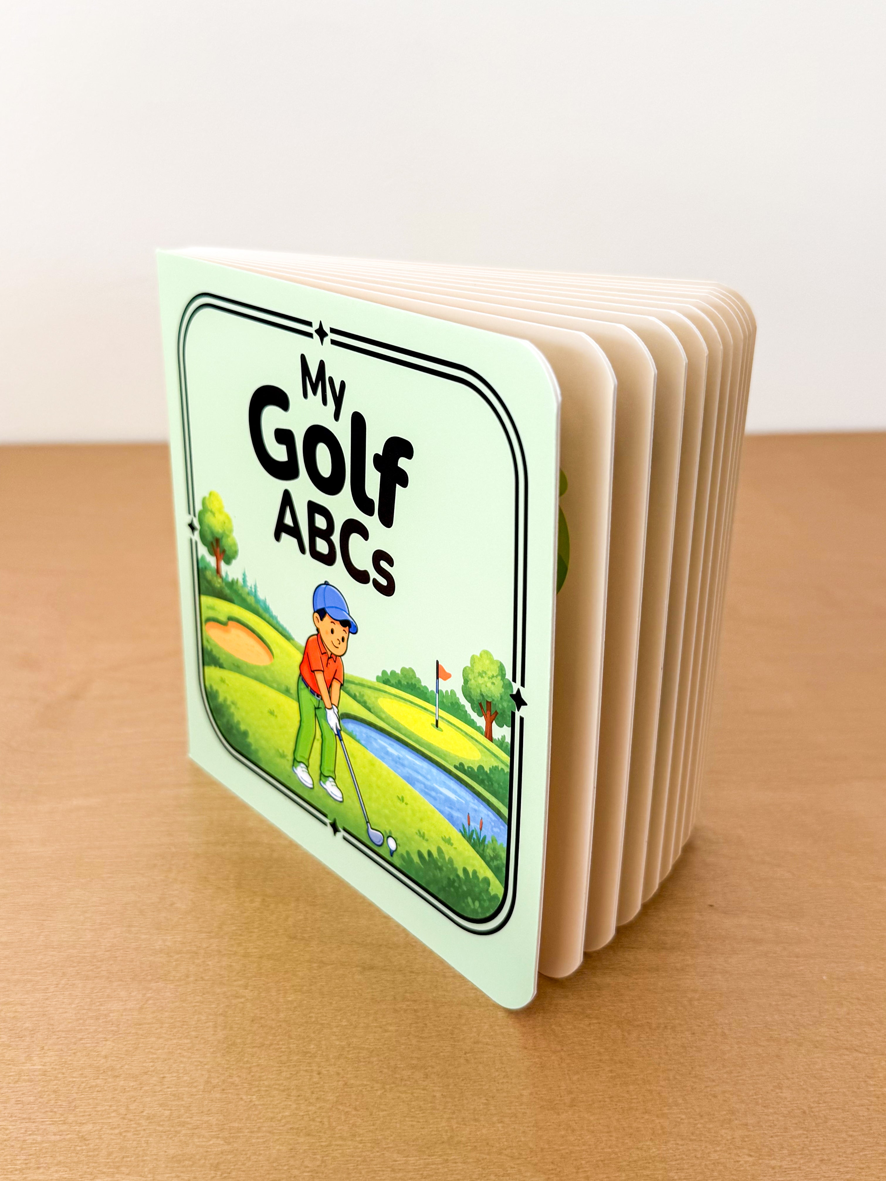 My Golf ABCs board book — themed alphabet for golf-loving families