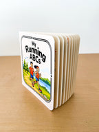 My Running ABCs board book — themed alphabet for runner families